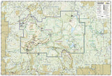 Lassen Volcanic National Park, Map 268 by National Geographic Maps - Back of map