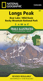 Buy map Longs Peak, Bear Lake, Wild Basin Rocky Mountains National Park by National Geographic Maps