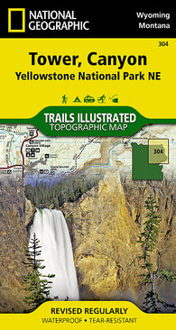 Buy map Yellowstone Northeast, Tower and Canyon by National Geographic Maps