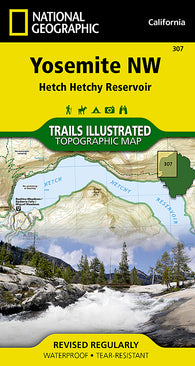 Buy map Yosemite Northwest, Hetch Hetchy Reservoir, Map 307 by National Geographic Maps