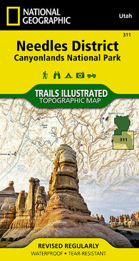 Buy map Canyonlands National Park, Needles District, Map 311 by National Geographic Maps