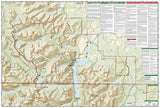 Glacier National Park, Many Glacier, Map 314 by National Geographic Maps - Back of map
