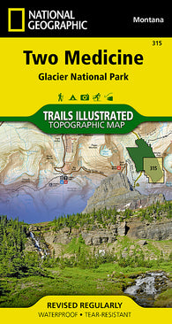 Buy map Glacier National Park, Two Medicine by National Geographic Maps