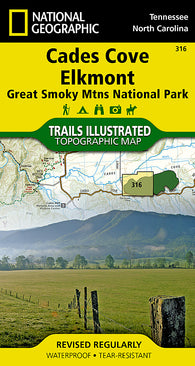 Buy map Cades Cove, Great Smoky Mountains National Park, Map 316 by National Geographic Maps