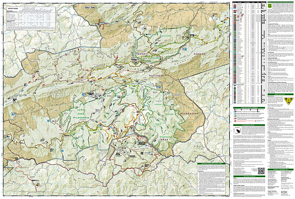 Buy map: Mount Rogers High Country, Map 318 by National Geographic ...