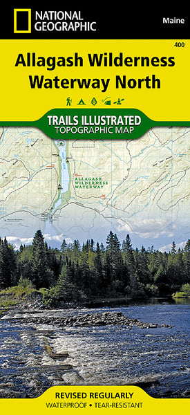 Buy map Allagash Wilderness Waterway, North, Maine, Map 400 by National Geographic Maps