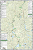 Allagash Wilderness Waterway, North, Maine, Map 400 by National Geographic Maps - Back of map