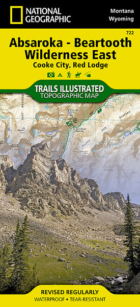 Buy map Absaroka-Beartooth Wilderness, East, Map 722 by National Geographic Maps