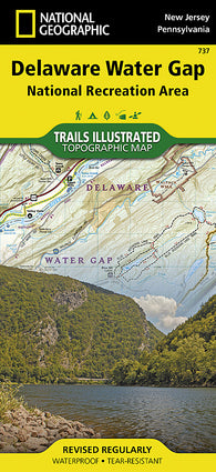 Buy map Delaware Water Gap, Map 737 by National Geographic Maps