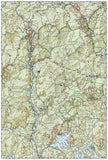 Franconia Notch, Lincon, Western White Mountains Natl Forest, Map 740 by National Geographic Maps - Back of map