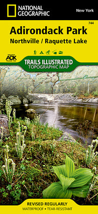 Buy map Adirondack Park, Northville and Raquette Lake, Map 744 by National Geographic Maps