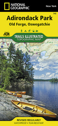 Buy map Adirondack Park, Old Forge and Oswegatchie, Map 745 by National Geographic Maps