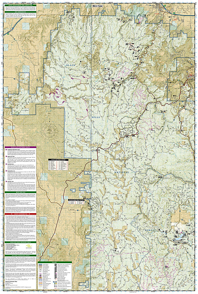 Buy map: Black Hills National Forest, North, SD, Map 751 by National ...