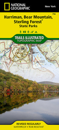 Buy map Harriman, Bear Mountain, Sterling Forest, NY, Map 756 by National Geographic Maps