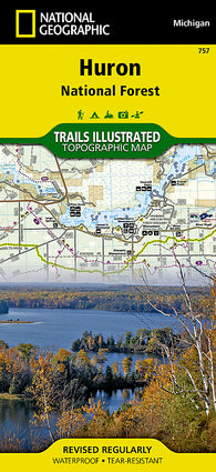 Buy map Huron National Forest, Map 757 by National Geographic Maps