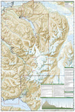Chugach State Park and Anchorage, Alaska, Map 764 by National Geographic Maps - Back of map