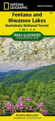 Buy map Fontana and Hiwasee Lakes and Nantahala National Forest, Map 784 by National Geographic Maps