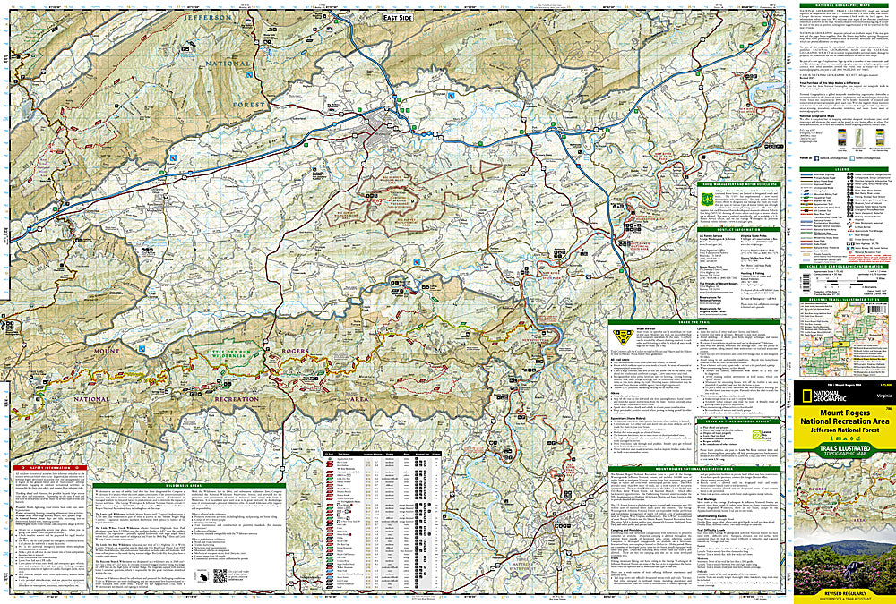 Buy map: Mount Rogers National Recreation Area, Map 786 by National ...