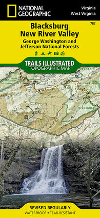 Buy map Blacksburg, New River Valley and Jefferson National Forest by National Geographic Maps