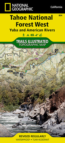 Buy map Tahoe National Forest, Yuba and American Rivers, Map 804 by National Geographic Maps