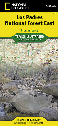 Buy map Los Padres National Forest, East, Map 812 by National Geographic Maps
