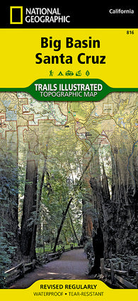 Buy map Big Basin and Santa Cruz, Map 816 by National Geographic Maps
