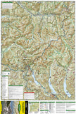 Alpine Lakes Wilderness, Washington, Map 825 by National Geographic Maps - Front of map