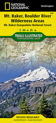 Buy map Mount Baker and Boulder River Wilderness Areas, Map 826 by National Geographic Maps