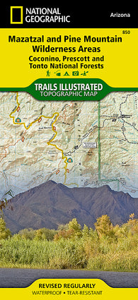 Buy map Mazatzal and Pine Mountain Wilderness Areas, Map 850 by National Geographic Maps