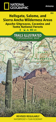 Buy map Hellsgate, Salome and Sierra Ancha Wilderness by National Geographic Maps