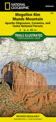 Buy map Mogollon Rim and Munds Mountain Wilderness Areas, Map 855 by National Geographic Maps