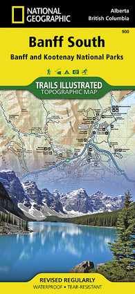 Buy map Banff South including Banff and Kootenay National Parks by National Geographic Maps