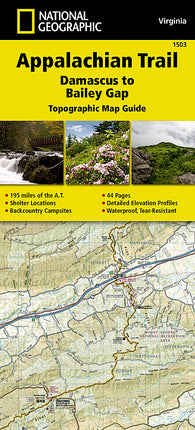 Buy map Appalachian Trail Map Guide, Damascus to Bailey Gap by National Geographic Maps