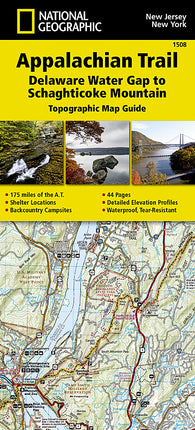 Buy map Appalachian Trail Map Guide, Delaware Water Gap to Schaghticoke Mountain by National Geographic Maps