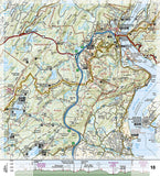 Appalachian Trail Map Guide, Delaware Water Gap to Schaghticoke Mountain by National Geographic Maps - Back of map