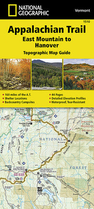 Buy map Appalachian Trail Topographic Map Guide, East Mountain to Hanover by National Geographic Maps