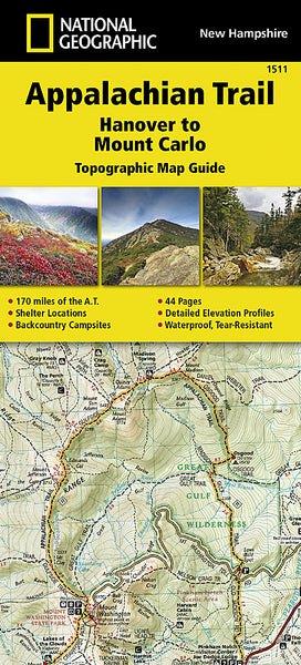 Buy map Appalachian Trail Topographic Map Guide, Hanover to Mount Carlo by National Geographic Maps