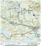Appalachian Trail Topographic Map Guide, Pleasant Pond to Katahdin by National Geographic Maps - Back of map