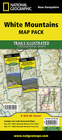 Buy map White Mountains National Forest, Map Pack Bundle by National Geographic Maps