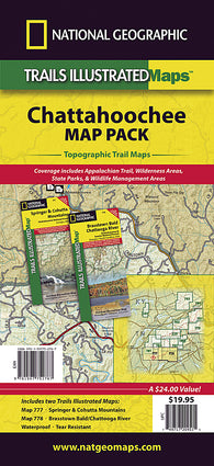 Buy map Chattahoochee National Forest, Map Pack Bundle by National Geographic Maps