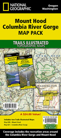 Buy map Mt. Hood, Map Pack Bundle by National Geographic Maps