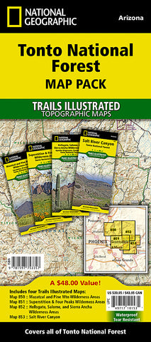 Buy map Tonto National Forest, Map Pack Bundle by National Geographic Maps