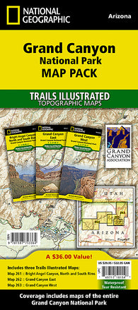 Buy map Grand Canyon, Map Pack Bundle by National Geographic Maps