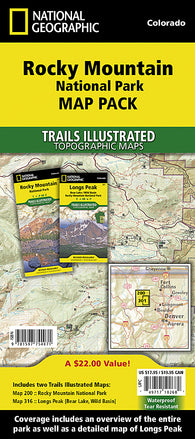 Buy map Rocky Mountain National Park, Map Pack Bundle by National Geographic Maps