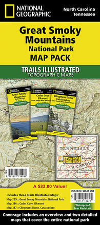 Buy map Great Smoky Mountains National Park, Map Pack Bundle by National Geographic Maps