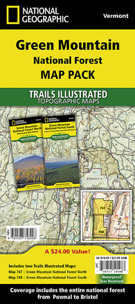 Buy map Green Mountains National Forest, Map Pack Bundle by National Geographic Maps