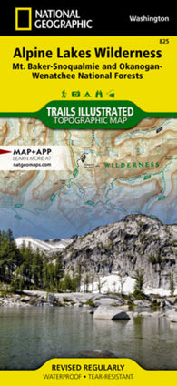 Buy map Alpine Lakes Wilderness, Washington, Map 825