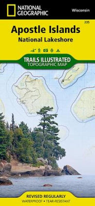 Buy map Apostle Island and National Lakeashore Trails