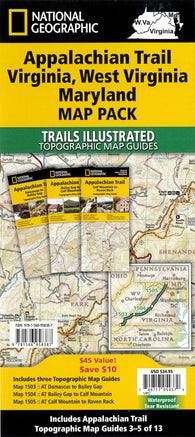 Buy map Appalachian Trail: Virginia, West Virginia, Maryland [Map Pack Bundle]