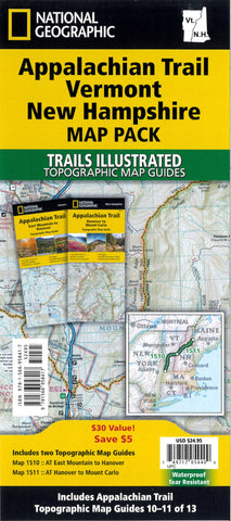 Buy map Appalachian Trail: Vermont, New Hampshire [Map Pack Bundle]